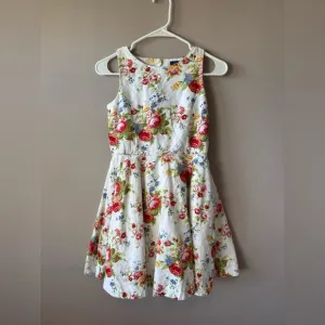 Polo Ralph Lauren Girls White Floral‎ Fit and Flare Dress Size Youth 14