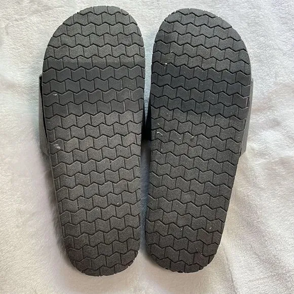 Polo Ralph Lauren Jersey Logo Slipper Sandals‎ Dark Gray Blue 10