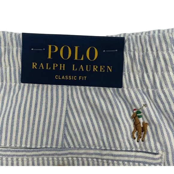 Polo Ralph Lauren Med Classic Fit 5&quot; Prepster Allover Saddle Shoes Oxford Shorts