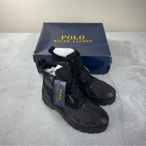Polo Ralph Lauren NWT Oslo High Waterproof Black Boots 9D/8 UK/42 EU with Box