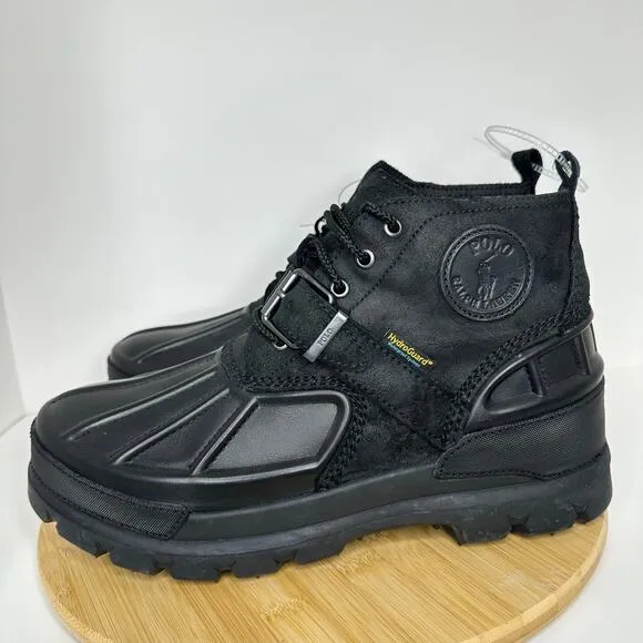 Polo Ralph Lauren Oslo Low Boot Waterproof Suede Leather Mens 10.5D NEW $198
