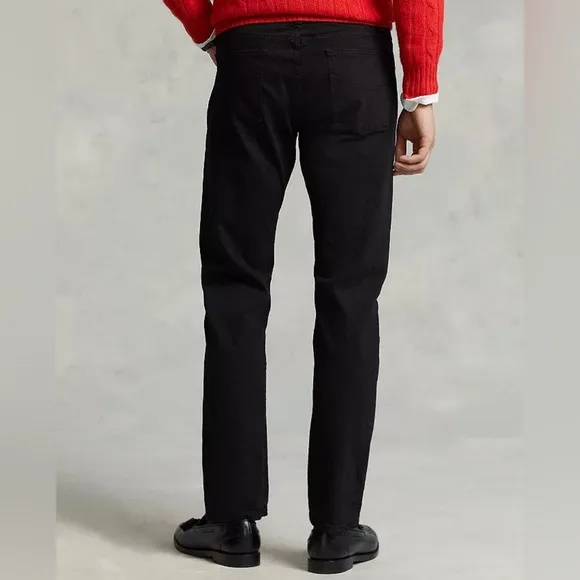 Polo Ralph Lauren Varick Slim Straight Jeans Black