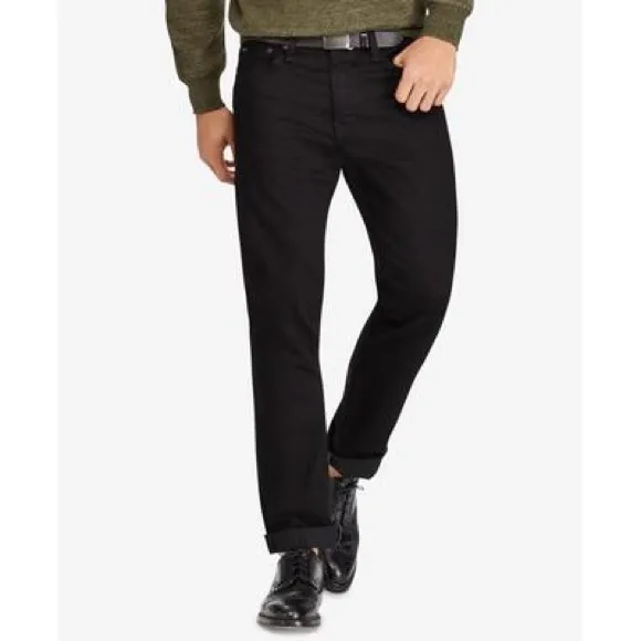Polo Ralph Lauren Varick Slim Straight Jeans Black