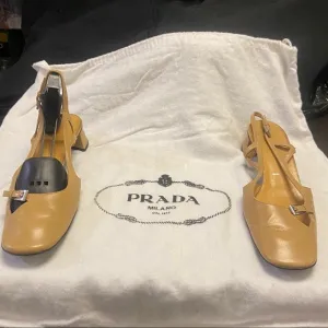 Prada cream sandals