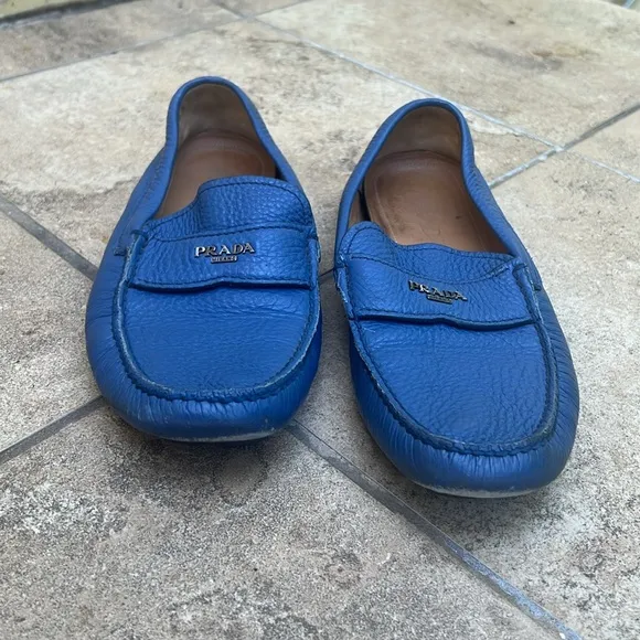 Prada Mens Driving Loafer Size 6 Good Condition Super Clean See Pictures