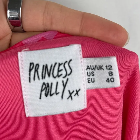 Princess Polly Delphine Floral Printed 2 Pc Tube Top   Skirt Matching Set Pink 8