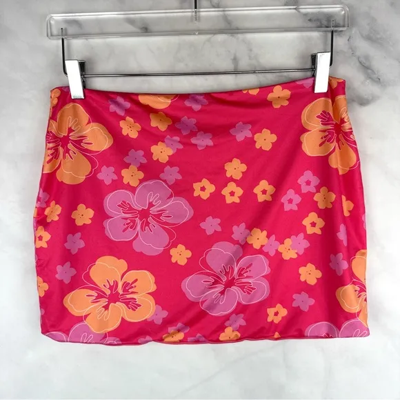 Princess Polly Delphine Floral Printed 2 Pc Tube Top   Skirt Matching Set Pink 8