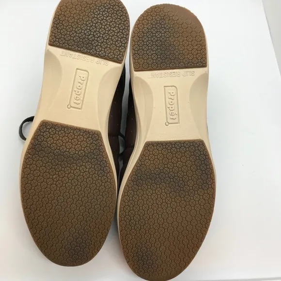 Propet Leather Washable Walker Shoes Womens Size 10 S (4A) Brown Lace Up Comfort
