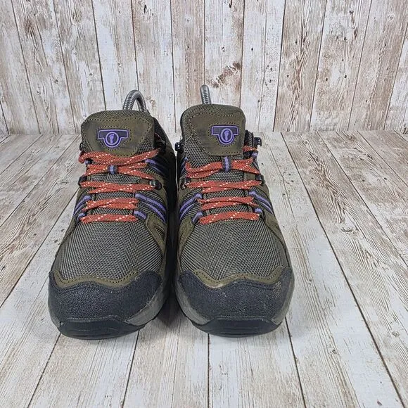 Propet Waterproof Hiking Trail Shoes Women's Wide Width Brown‎ Purple Size 6