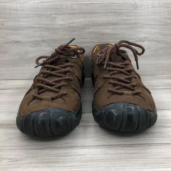 Protect Camel Hiking Shoes Mens's 9 Brown Nubuck Leather Sneaker Shoes