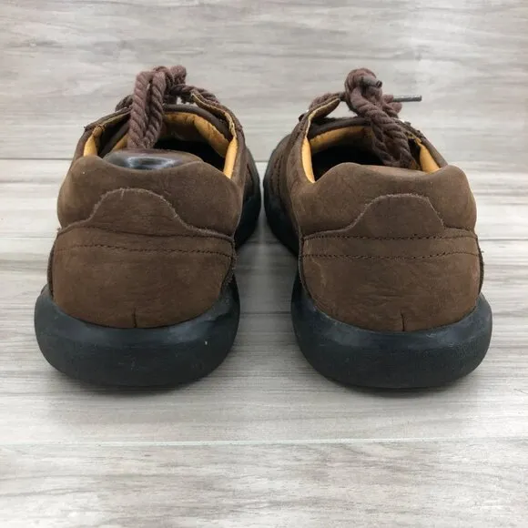 Protect Camel Hiking Shoes Mens's 9 Brown Nubuck Leather Sneaker Shoes