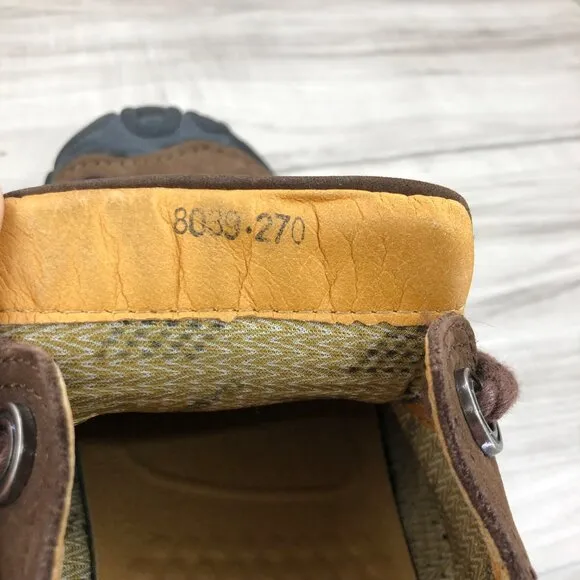 Protect Camel Hiking Shoes Mens's 9 Brown Nubuck Leather Sneaker Shoes
