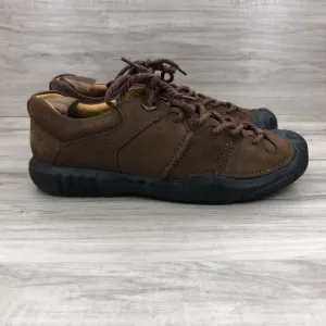 Protect Camel Hiking Shoes Mens's 9 Brown Nubuck Leather Sneaker Shoes