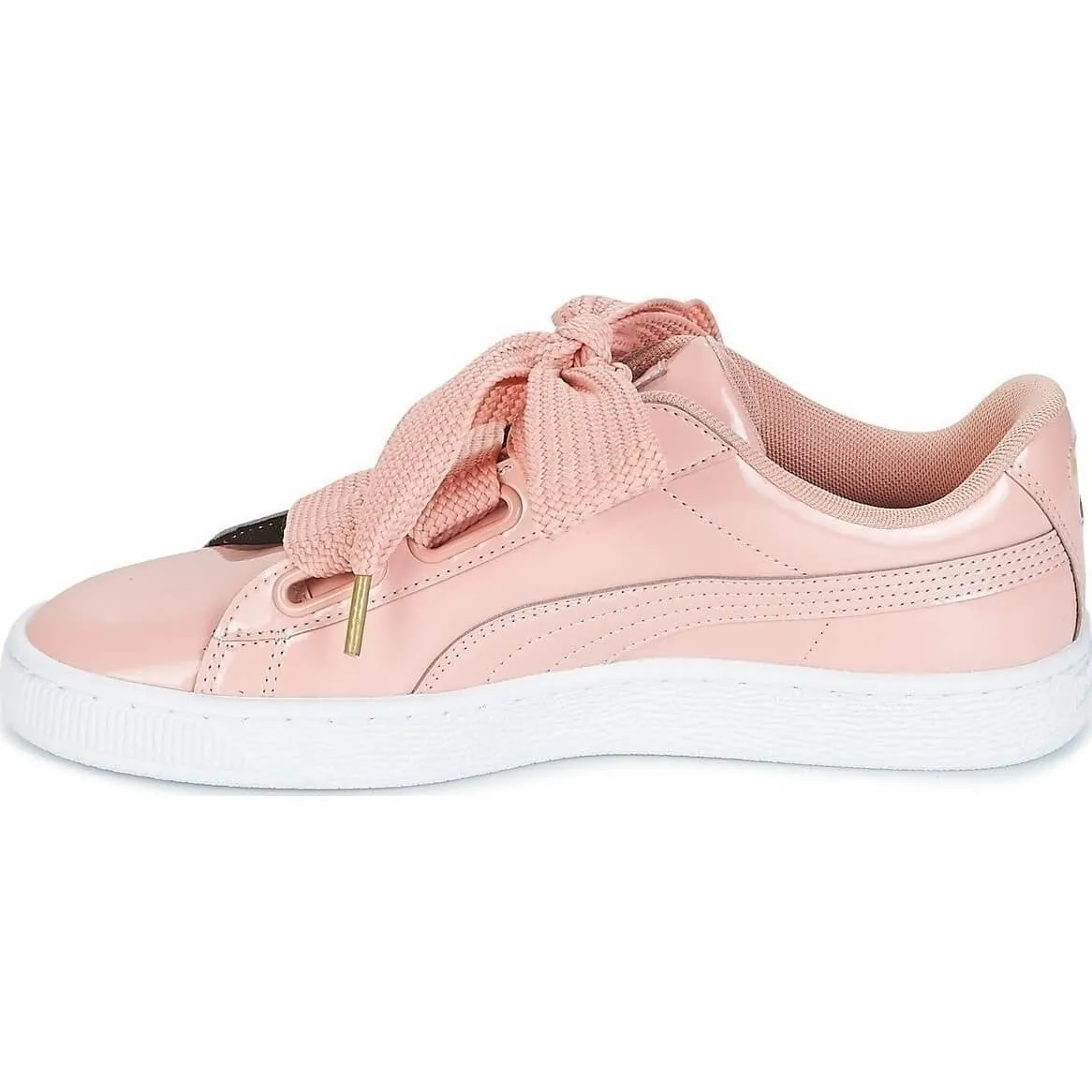 Puma Basket Heart Patent Pink/White Women