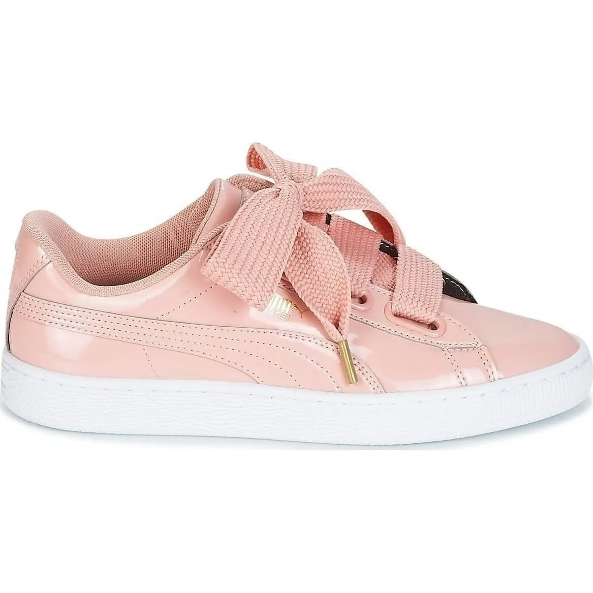 Puma Basket Heart Patent Pink/White Women