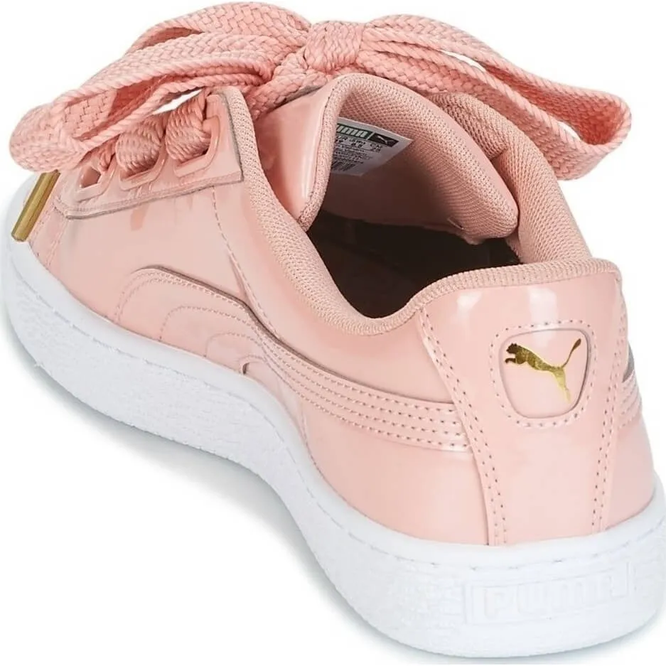 Puma Basket Heart Patent Pink/White Women