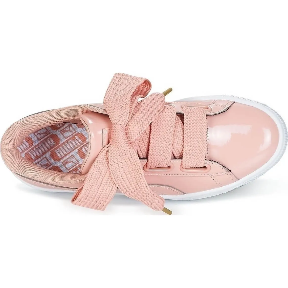 Puma Basket Heart Patent Pink/White Women