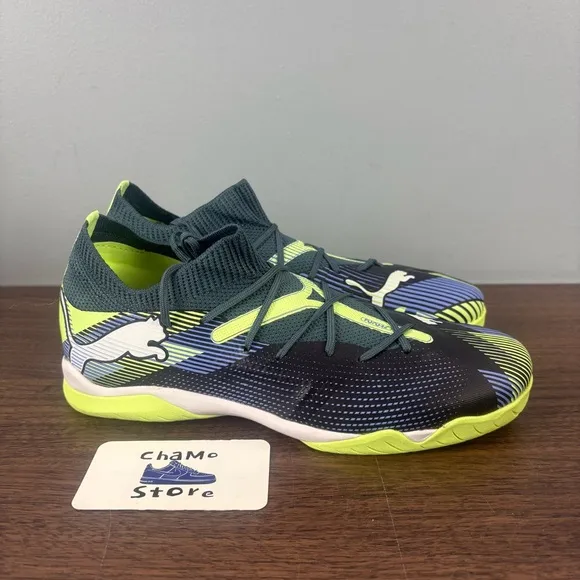 Puma Future 7 Match It Indoor Soccer shoes 107936 03 green Men’s Sz 7 Kids Sz 7
