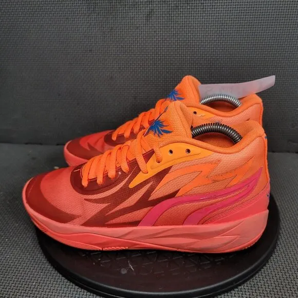 Puma LaMello MB.02 Supernova Shoes Youth Sz 7 Orange Athletic Trainers Sneakers