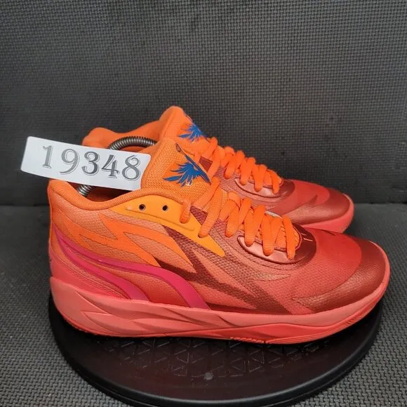 Puma LaMello MB.02 Supernova Shoes Youth Sz 7 Orange Athletic Trainers Sneakers