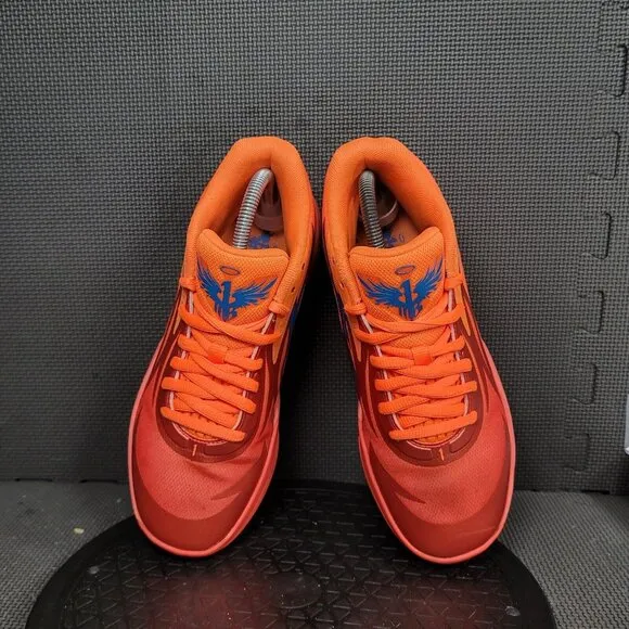 Puma LaMello MB.02 Supernova Shoes Youth Sz 7 Orange Athletic Trainers Sneakers
