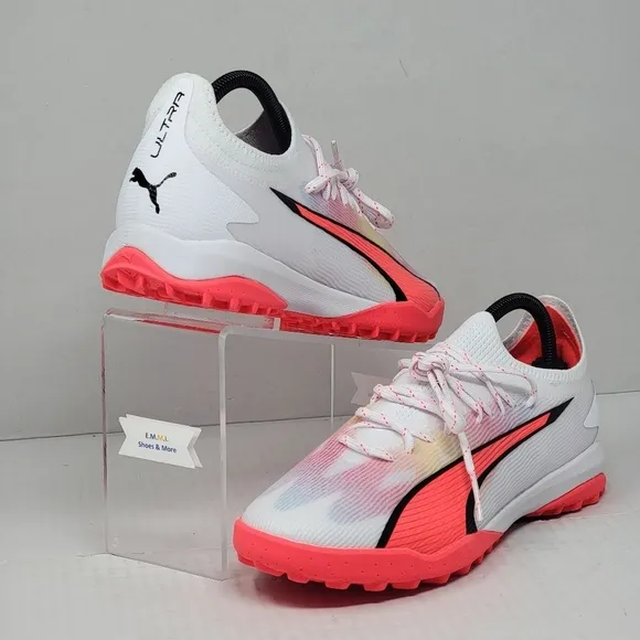 Puma Ultra Ultimate Cage 107502-01 White Mens Indoor Soccer Shoes Size 7 New