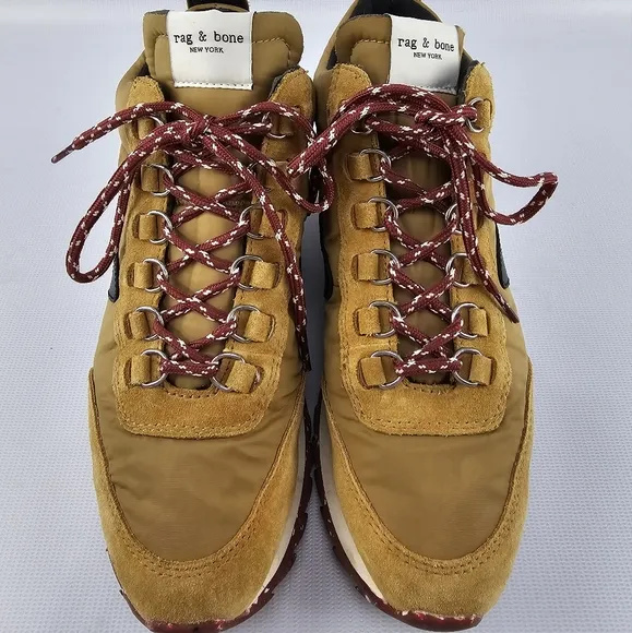 rag &amp; bone Retro Hiker Mid Top Sneaker in Mustard Women's 38.5 or 8.5