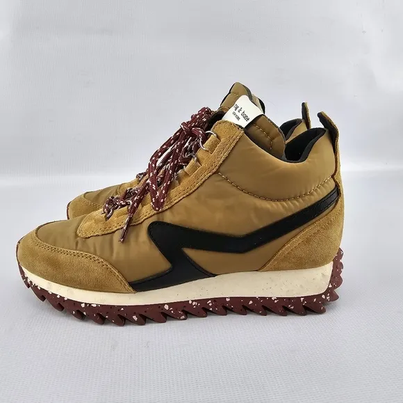 rag &amp; bone Retro Hiker Mid Top Sneaker in Mustard Women's 38.5 or 8.5