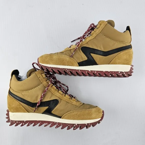 rag &amp; bone Retro Hiker Mid Top Sneaker in Mustard Women's 38.5 or 8.5