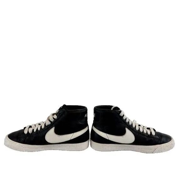 Rare Nike Blazer Mid Vintage Shoes Mens Shoes Size 8 Black White Y2K