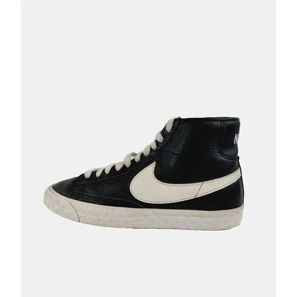Rare Nike Blazer Mid Vintage Shoes Mens Shoes Size 8 Black White Y2K