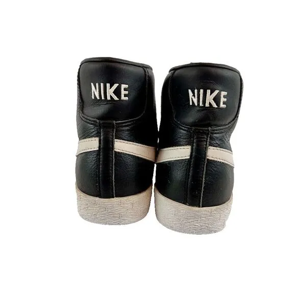 Rare Nike Blazer Mid Vintage Shoes Mens Shoes Size 8 Black White Y2K