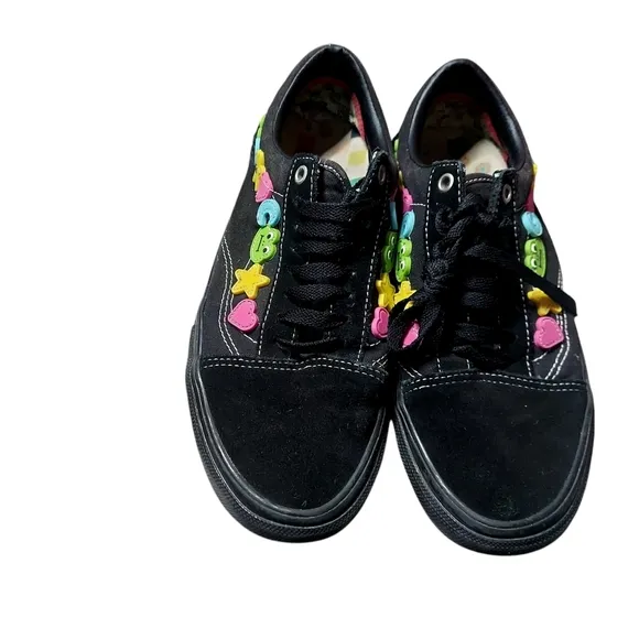 RARE Vans x Frog Skate Old Skool Black Skateboarding Sneaker Shoes Mens Size 8.5