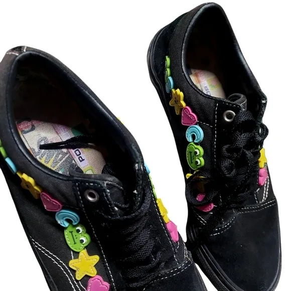 RARE Vans x Frog Skate Old Skool Black Skateboarding Sneaker Shoes Mens Size 8.5