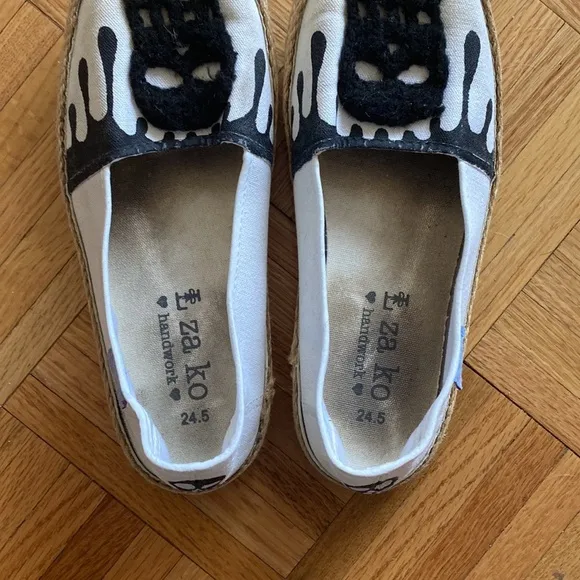RARE Za Ko handwork Skull 💀 Shoes size 8