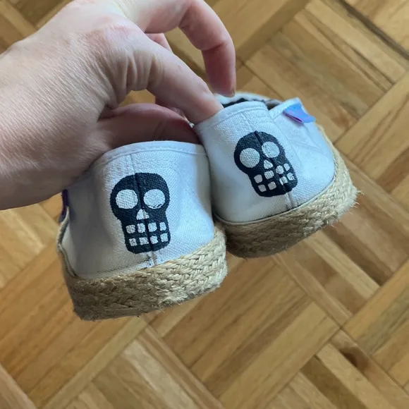 RARE Za Ko handwork Skull 💀 Shoes size 8