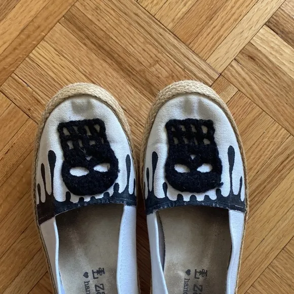 RARE Za Ko handwork Skull 💀 Shoes size 8