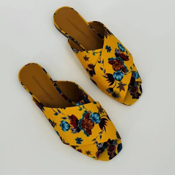 Rebecca‎ Minkoff Anden Floral Slides Size 6.5 Tropical