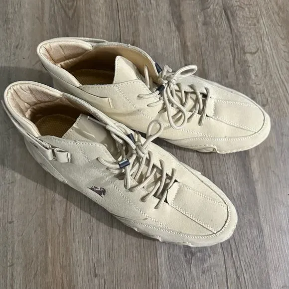 Recyphi Men's Suede High Boots Soft Casual Leather Anti Slip Shoes size 11.5 45