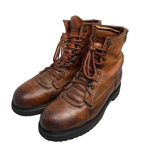 Red Wing 13202 Steel Toe Work Boots Men’s Size 8.5E USA Leather ANSI Z41 PT91