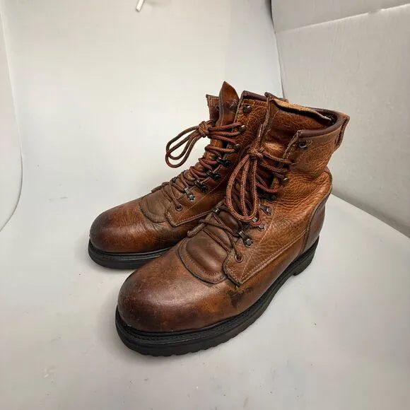 Red Wing 13202 Steel Toe Work Boots Men’s Size 8.5E USA Leather ANSI Z41 PT91