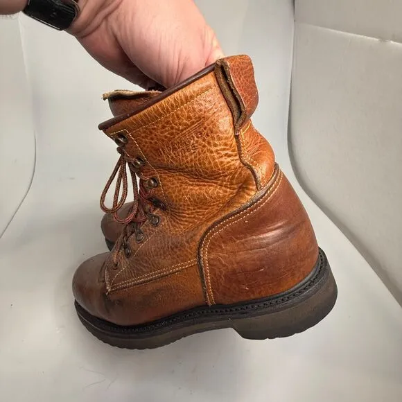 Red Wing 13202 Steel Toe Work Boots Men’s Size 8.5E USA Leather ANSI Z41 PT91