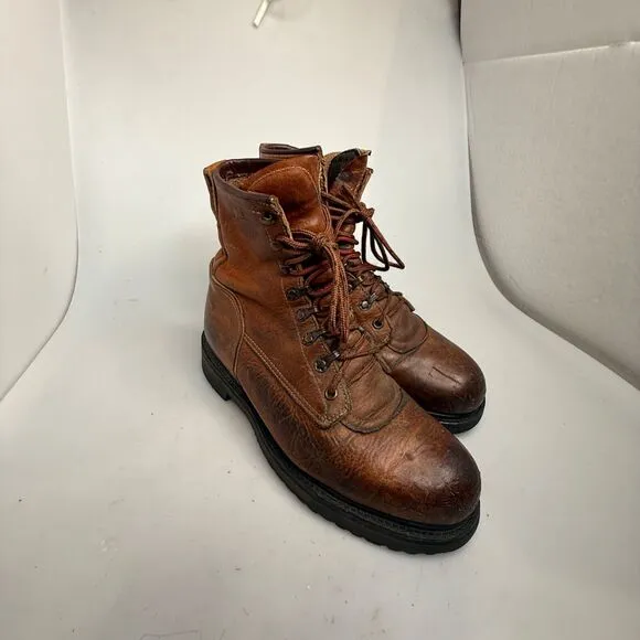 Red Wing 13202 Steel Toe Work Boots Men’s Size 8.5E USA Leather ANSI Z41 PT91