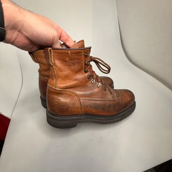 Red Wing 13202 Steel Toe Work Boots Men’s Size 8.5E USA Leather ANSI Z41 PT91