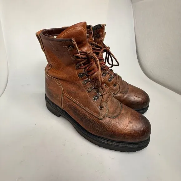 Red Wing 13202 Steel Toe Work Boots Men’s Size 8.5E USA Leather ANSI Z41 PT91