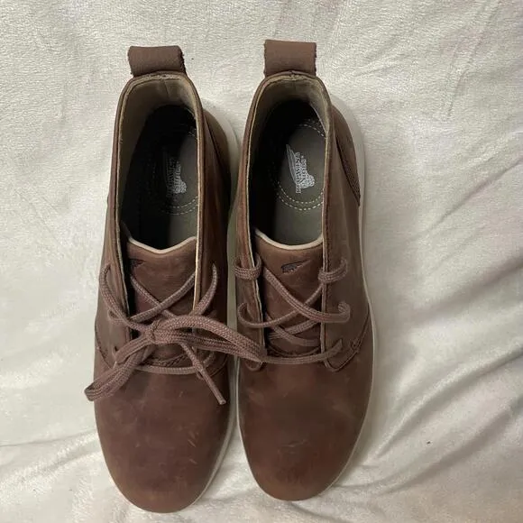 Red Wing Brown Leather Ankle Boots Women's Safety Toe 7.5