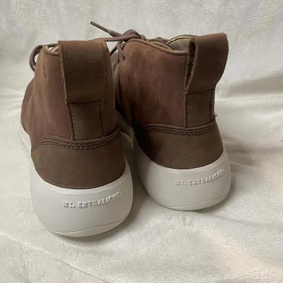 Red Wing Brown Leather Ankle Boots Women's Safety Toe 7.5