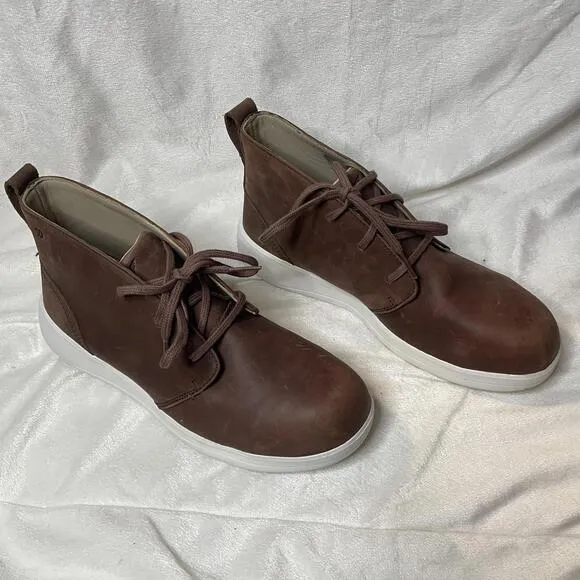 Red Wing Brown Leather Ankle Boots Women's Safety Toe 7.5