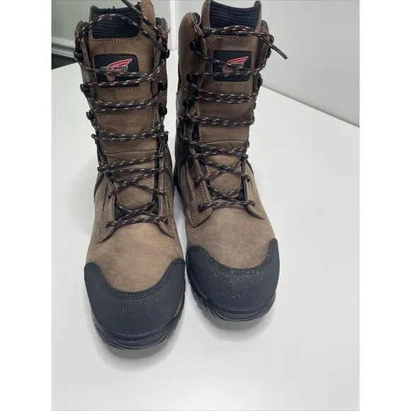 Red Wing Men’s Work Boots ASTMF 2892-11 Slip Resist Leather Waterproof Vibram 12