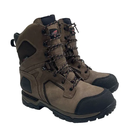 Red Wing Men’s Work Boots ASTMF 2892-11 Slip Resist Leather Waterproof Vibram 12